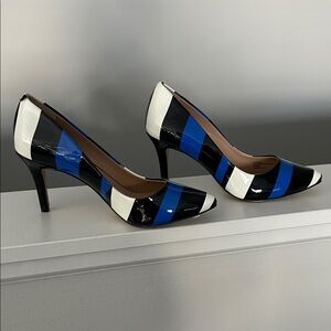Stylish Black and Blue Women's Heels